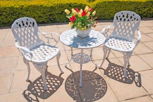 Cast Aluminium 2 Seater Small King Grape Patio Set