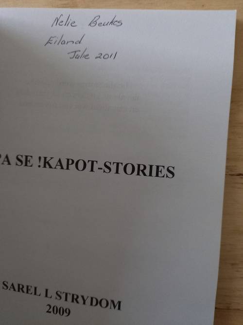 Oupa se !Kapot-Stories deur Sarel  Strydom