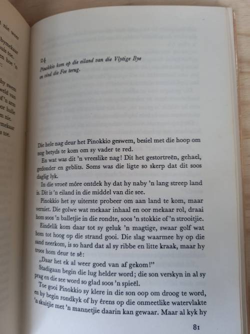 Die Avonture van Pinokkio deur C. Collodi (4de hersiende uitgawe 1972)