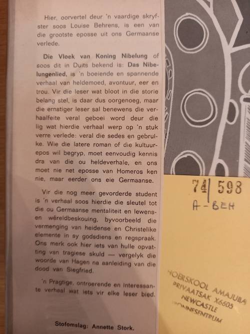 Die Vloek van Koning Nibelung deur Louise Behrens (1969)