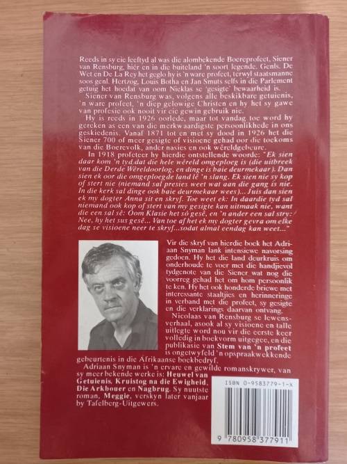 Stem van `n Profeet - Adriaan Snyman (*Geteken en dateer)