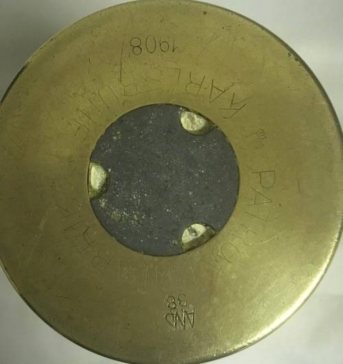 Trench art vase - Karl Struhe 1908