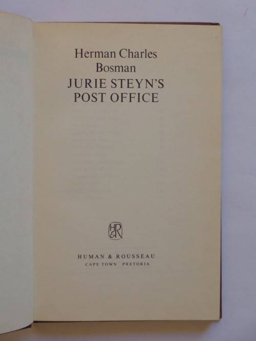 Jurie Steyn's Post Office - Herman Charles Bosman
