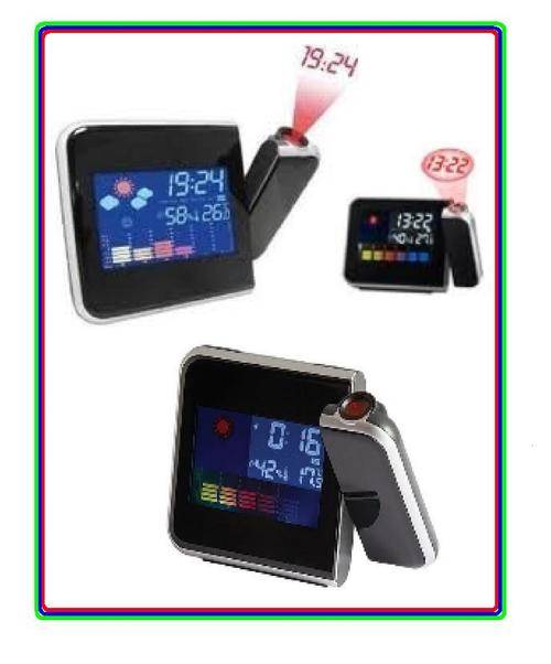 PROJECTING ALARM CLOCK WITH 6 FUNCTIONS