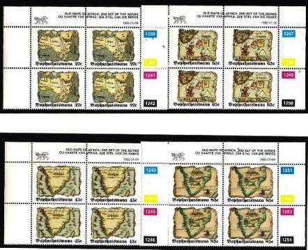 BOP 1992 - SCARCE OLD MAPS - Interesting grouping of Control Blocks, Mint Set & FDC.