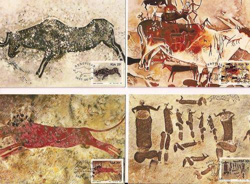 THEMATICS - SAN ART - 4 RSA CARDS 1987