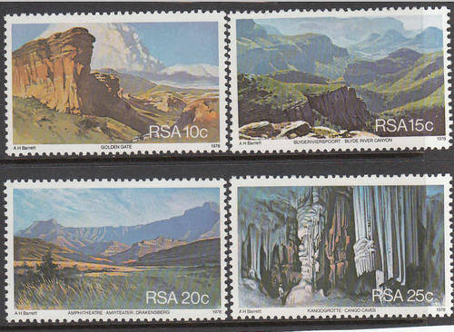 RSA: SACC 455-458: TOURISM (1978 ISSUE)  - UNMOUNTED MINT SET OF 4 STAMPS