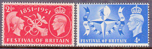 GB SG 513-514: 3.5.1951 - FESTIVAL OF BRITAIN SET OF 2. U/MINT (**)