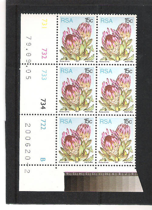 3RD DEFIN (PROTEAS): 15 CENTS CONTROL PANE B - "2"  PRINTING DD 5.9.1979 (ATLAS P102)