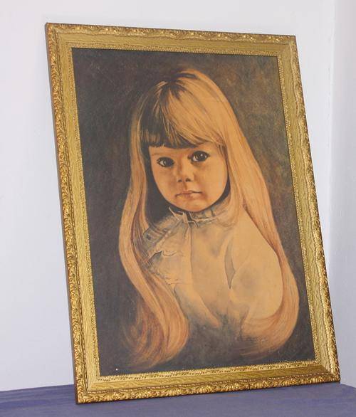 1970's Retro Print of Girl