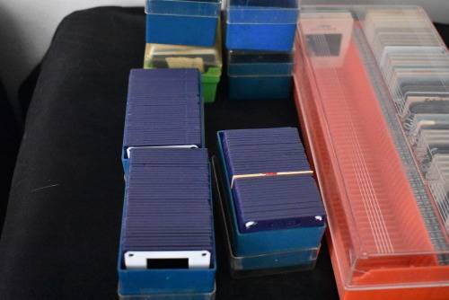 Assortment of Slides and Slide Carousel