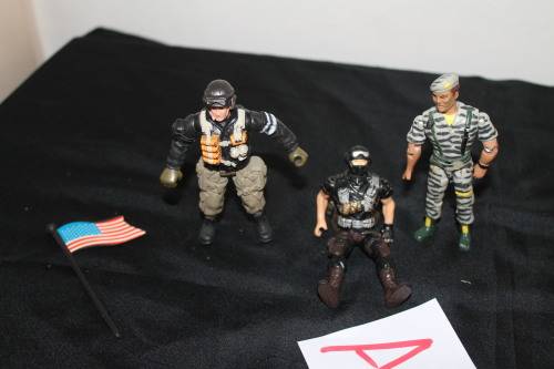 3 Assorted Action Figures No 2