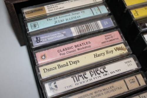 35 Assorted Cassette In Hard Cassette Holder