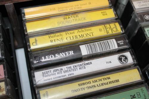 35 Assorted Cassette In Hard Cassette Holder