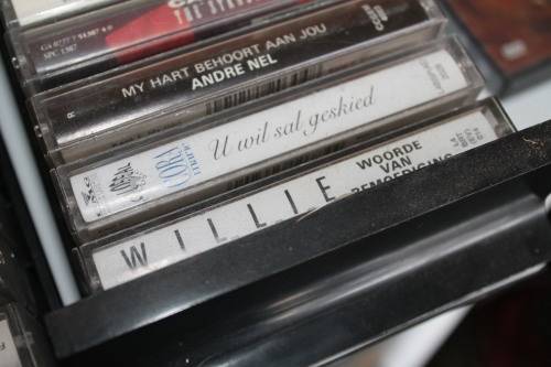 35 Assorted Cassette In Hard Cassette Holder