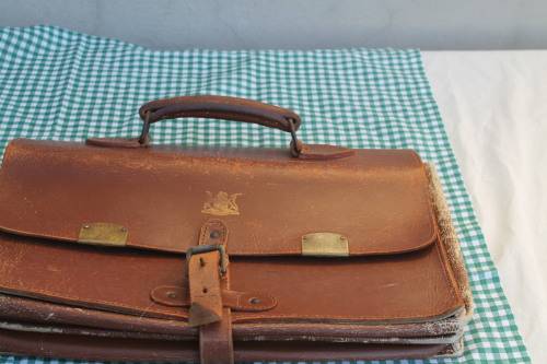 Leather Briefcase marked Dept of Education
