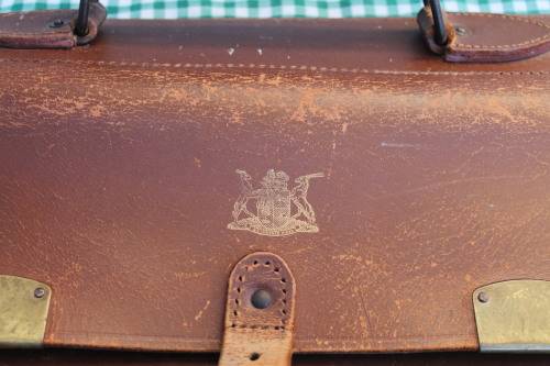 Leather Briefcase marked Dept of Education