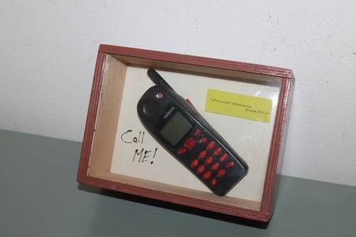 Boxed Cell Phone Display