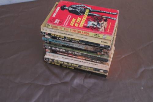 10 Assorted Louis L`Amour books