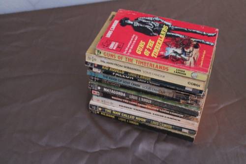 10 Assorted Louis L`Amour books