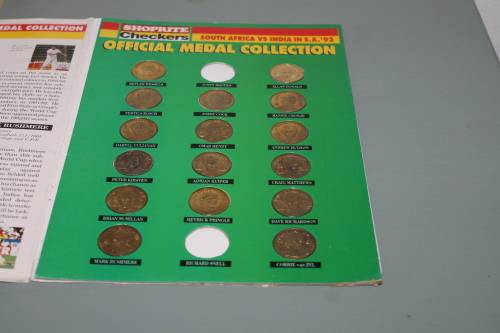 Official Medal Collection Checkers Cricket