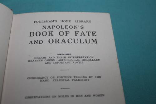 Napoleon`s Book of Fate Foulsham`s Home Library