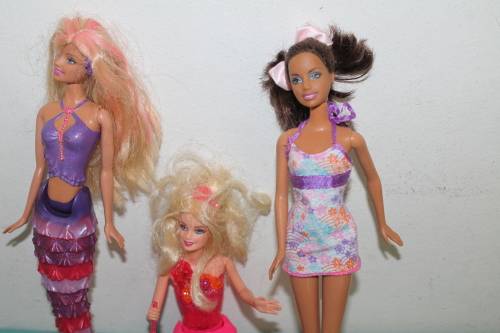 3 Assorted Barbies