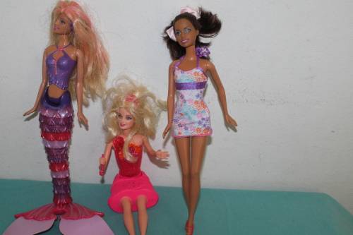 3 Assorted Barbies