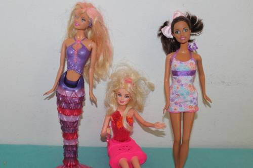 3 Assorted Barbies