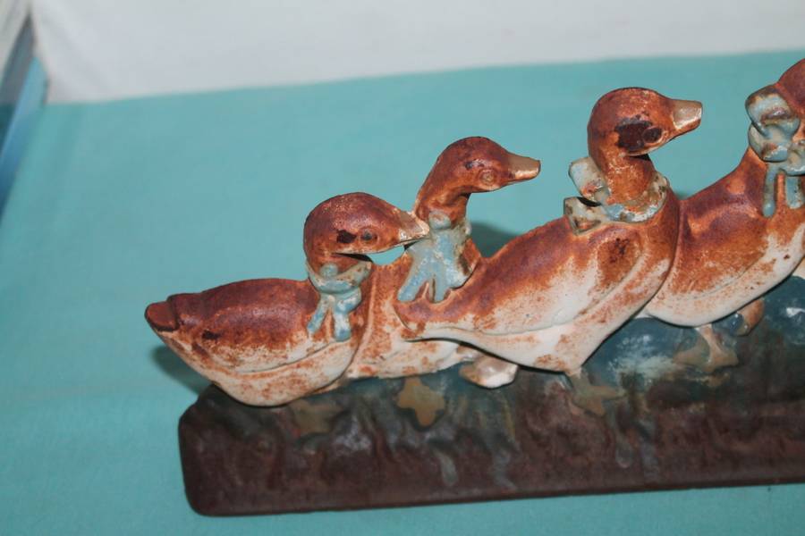 Heavy Cast iron Door stop ducks.