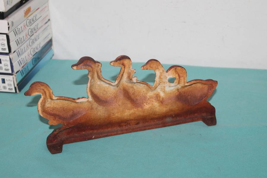 Heavy Cast iron Door stop ducks.