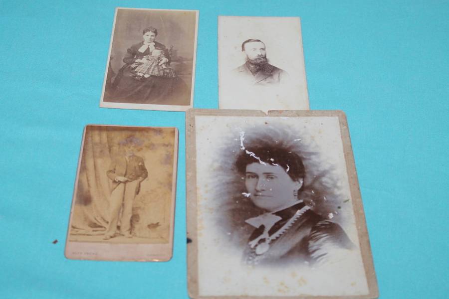 25 Old Black & White photos and some letters