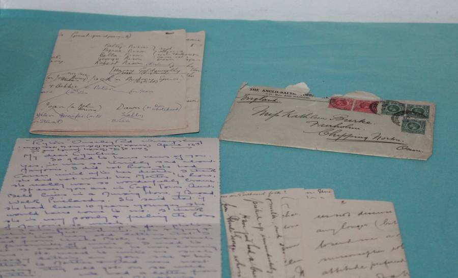 25 Old Black & White photos and some letters