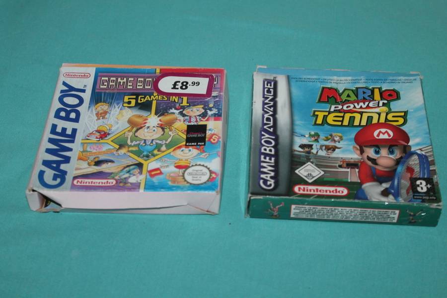 Game boy Mario Tennis & 5 Games in 1  Boxes Only