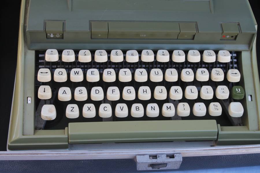 Vintage Green typewriter