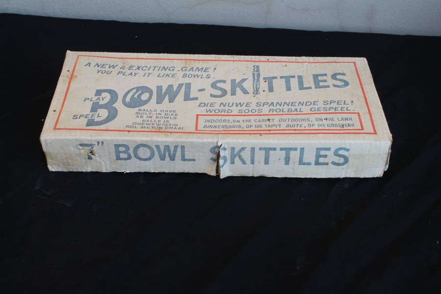 Vintage Wooden Bowl-Skittles
