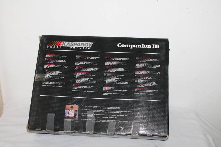 Kasparov Companion III Chess Computer Boxed