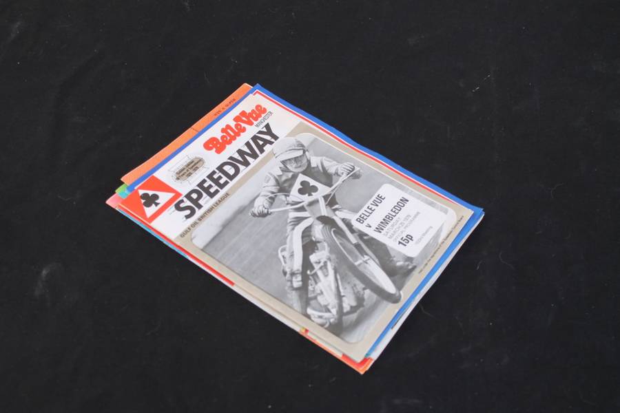 10 x 1970`s Speedway Racing Programs
