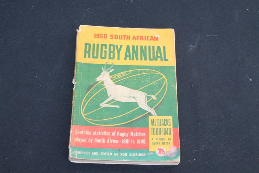 1950 South African Rugby Annual  - Contains stats of rugby matches played in SA 1891 to 1949