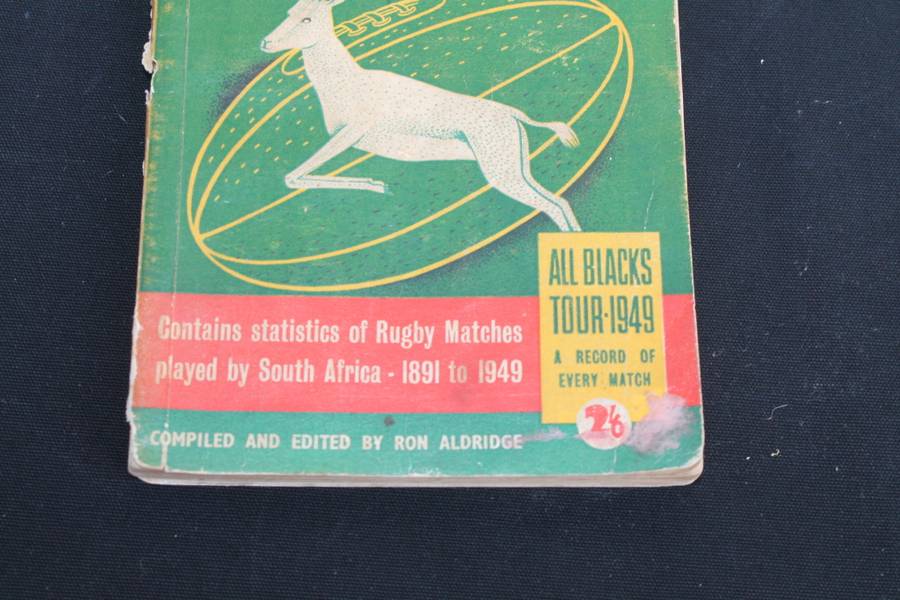 1950 South African Rugby Annual  - Contains stats of rugby matches played in SA 1891 to 1949