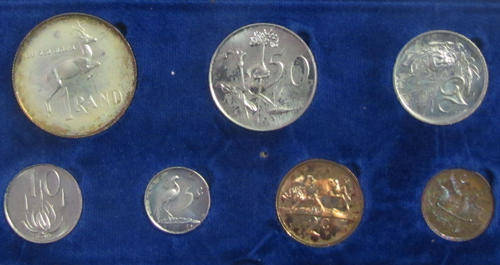 1968 SHORT PROOF SET IN ORIGINAL SA MINT BOX - 42 YEARS OLD