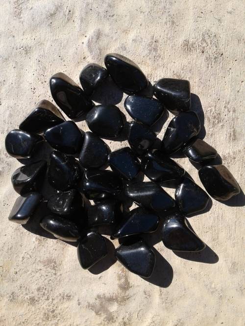 Black Tourmaline Tumble Stones