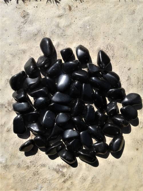 Black Obsidian Tumble stones