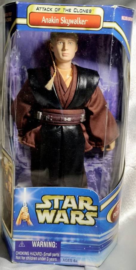 Hasbro 2002 Star Wars - Attack Of The Clones - Anakin Skywalker Action Figure 30CM