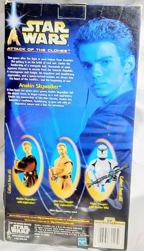 Hasbro 2002 Star Wars - Attack Of The Clones - Anakin Skywalker Action Figure 30CM