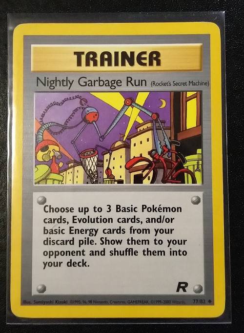 POKEMON CARDS - Nightly Garbage Run - 77/82 - 2000 Team Rocket Unlimited Singles