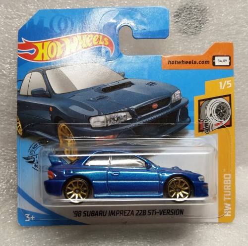 HOTWHEELS / HOT WHEELS - DIE CAST VEHICLE - `98 SUBARU IMPREZA 22B STI