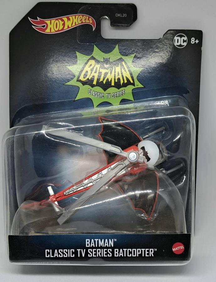 Mattel HOT WHEELS - BATMAN Classic TV Series - BatCopter 1/50 Scale