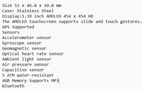 Huawei GT2e Smart Fitness watch