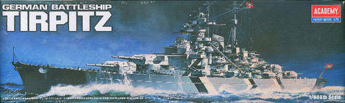 [PM:AC:S]-Academy - German Battleship TIRPITZ 1:800